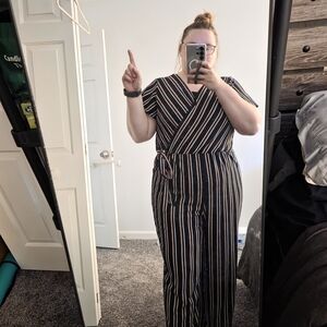 Striped  Jumpsuit